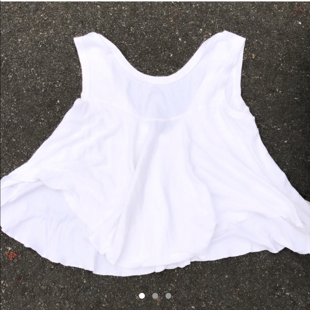 Free People White Babydoll Top